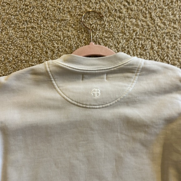 Anine Bing Cream Tiger Graphic Sweatshirt - Picture 5 of 6